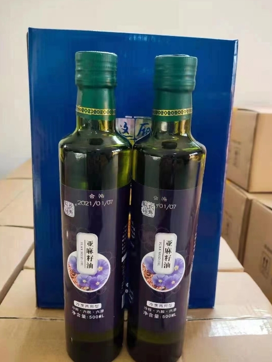 亞麻籽油禮盒，